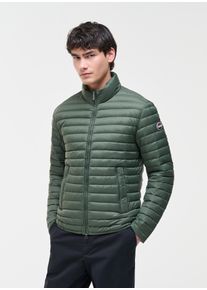 Leichtdaunenjacke COLMAR "MENS DOWN JACKET", Herren, Gr. 54, khaki, Web, Obermaterial: 100% Nylon. Futter: 100% Nylon. Wattierung: 90% Entendaune, 10% Entenfeder, unifarben, regular fit normal, hoch geschlossener Ausschnitt, abgesteppte Kante, Jacken Leichtdaunenjacke, leichte F&uuml;llung aus echten Daunen, 2-Wege-Rei&szlig;verschluss, Regular Fit