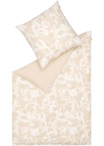 Bettw&auml;sche Musterring "Blossom", beige, B/L: 135cm x 200cm, 1 Stk., 1 Stk., Satin, B/L: 80cm x 80cm, 2 Stk., Satin, Obermaterial: 100% Baumwolle, Bettw&auml;sche, Bettw&auml;sche, aus Baumwolle
