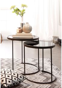 Beistelltisch Home Affaire, schwarz, B:50cm H:50cm T:45cm, Tische, Beistelltisch