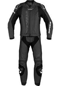 Spidi Laser Touring, leather suit 2pcs. , color: Black/White , size: 48