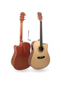 V-tone VEAG1 CE NT elektroakustische Gitarre 4/4 Holz (Akustik Gitarre, ABS-Kunststoff, Fichtensperrholz, HPL, Mahagoni-Sperrholz, Okoume, Pps), 