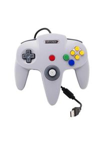 retro-bit Classic 64-Bit Controller USB - Grey - Wired Controller - PC