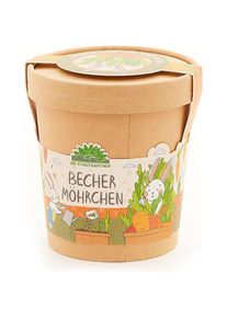 Natura Punto, Anzuchtt&ouml;pfe + Anzuchtschalen, Becher-Set zum Pflanzen von Karotten