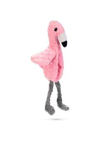 Beeztees Pl&uuml;schspielzeug Flamingo Quak, Geier Rolf und Papagei Lor (Pl&uuml;schspielzeug Hund), Hundespielzeug