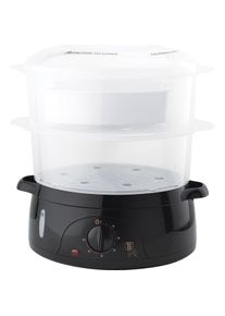 BerlingerHaus Evaporator with 2 containers 6L BH-9378, Dampfgarer + Reiskocher, Schwarz