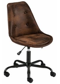 B&uuml;rostuhl OTTO HOME "Donny", braun (vintage optik), B:48cm H:83,5cm T:54,5cm, St&uuml;hle, B&uuml;rostuhl, gepolsterter Schreibtischstuhl im modernen Design
