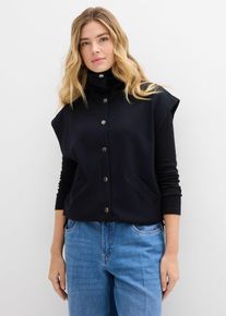 Weste aus bequemen Scuba, schwarz, Gr&ouml;&szlig;e 44/46 (L), Viskose, bonprix