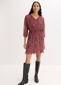 Jerseykleid aus feinem Mesh, rot, Gr&ouml;&szlig;e 44/46 (L), bonprix