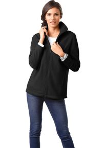 Damska Flau&scaron;ov&aacute; bunda, dve vreck&aacute; čierna veľkosť 40