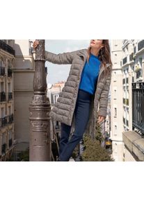 Tchibo - Płaszcz pikowany z kapturem - dla pań - rozmiar 38 - kolor: beżowy