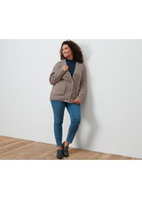 Tchibo - Bluzka ze st&oacute;jką - dla pań - rozmiar S 36/38 - kolor: niebieski