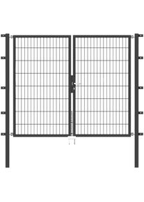 Alberts Zaundoppelt&uuml;r &raquo;Flexo&laquo; 200 cm Breite, in versch. H&ouml;hen