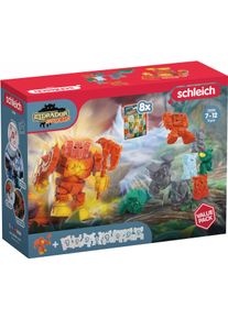 Spielfigur Schleich "ELDRADOR CREATURES, Lava-Roboter Value Pack (72225)", bunt, Spielfiguren, Kinder, Kunststoff, Spielfigur