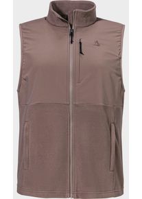 Sch&ouml;ffel Fleeceweste SCH&Ouml;FFEL "Fleece Vt Style Ash WMN", Damen, Gr. 34, 3905, braun, Oberstoff: 100% Polyester, ohne Ausschnitt, Westen Fleeceweste