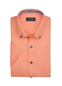 Tom Rusborg OF COPENHAGEN Duże Rozmiary - Tom Rusborg - Koszula z kr&oacute;tkim rękawem z delikatną strukturą, niewymagająca prasowania, comfort fit - 48