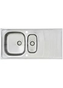 respekta Einbausp&uuml;le Miami ca. 100x19x50 cm Edelstahl