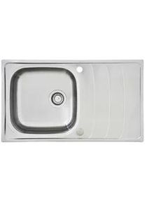 respekta Einbausp&uuml;le Miami ca. 86x19x50 cm Edelstahl