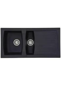 respekta Einbausp&uuml;le Boston ca. 100x20x50 cm Schwarz