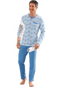 Herren Schlafanz&uuml;ge blau + bordeaux Gr&ouml;&szlig;e 56/58