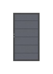 Portail jardin bois composite anthracite, TraumGarten SYSTEM WPC-XL, cadre anthracite &agrave; prix bas