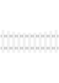 Cl&ocirc;ture jardin LONGLIFE CARA Cl&ocirc;ture plastique blanche courbe TraumGarten g&uuml;nstig