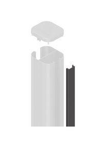 TraumGarten cl&ocirc;ture brise-vue SYSTEM WPC profil de recouvrement de poteau anthracite g&uuml;nstig