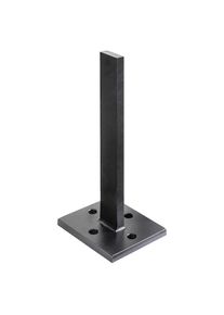 Support de poteau pour poteaux d'occultation Wellker PAN, platine de vissage massive g&uuml;nstig