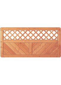 TETZNER & JENTZSCH Cl&ocirc;ture jardin SKAGEN avec treillis d&eacute;coratif bois m&eacute;l&egrave;ze cl&ocirc;ture bois T&J g&uuml;nstig