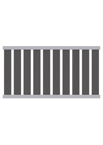 Cl&ocirc;ture jardin RAJA WPC ALU XL Cl&ocirc;tureelement anthracite TraumGarten g&uuml;nstig