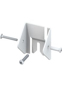 Support d'&eacute;l&eacute;ment universel pour poteaux blanc TraumGarten cl&ocirc;ture d'occultation LONGLIFE g&uuml;nstig