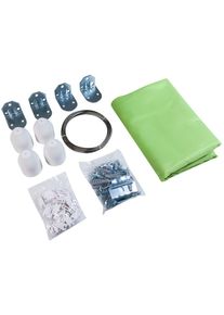 Windhager Kit voile d'ombrage &agrave; cordes 270x140 cm vert pomme g&uuml;nstig