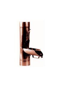 Wellker Fallrohr-Wasserklappe Kupfer Regenwasserklappe, 80 mm