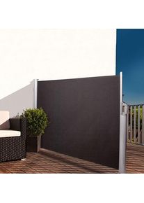 Noor Store lat&eacute;ral anthracite Protection visuelle, 100x350 cm
