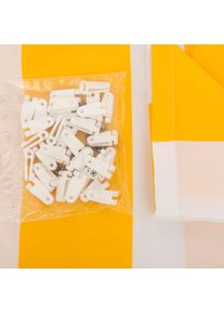 Windhager Technique de tension de c&acirc;ble pour voile d'ombrage Jaune/Blanc, 270x140 cm