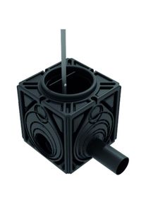 Aco Stormbrixx bloc-rigole HD600 regard d'inspection et de curage avec r&eacute;gulateur de d&eacute;bit int&eacute;gr&eacute;, DN/OD 110