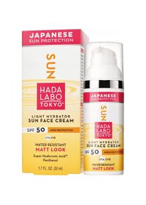 Hada Labo, Sonnencreme, Tokyo Light Hydrator Sun Face Cream with Super Hyaluronic Acid (Sonnencreme Gesicht, SPF 50, 50 ml)