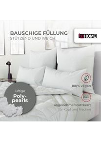 OTTO home, Microfaserkissen &raquo;Baca, Kopfkissen 40x80 cm und 80x80 cm&laquo; F&uuml;llung: 6D-Hohlfaser Bezug: Polyester Spar-Set, 2-tlg., 2 Stk. tlg. Kissen, mit 