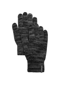 Chillouts, Herren, Strickhandschuhe dunkle, warme Strickhandschuhe mit elastischem B&uuml;ndchen, schwarz meliert, L-XL, Klassische Fingerhandschuhe