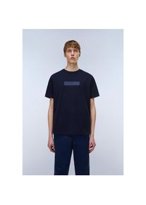 Napapijri, Herren, T-Shirt &raquo;BOX LOGO&laquo; f&uuml;r sportliche Aktivit&auml;ten, Kurzarmdesign, Rundhalsausschnitt, BLU MARINE, XL, T-Shirt f&uuml;r Erwachsene f&uuml;r 