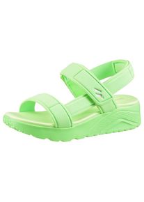 Skechers, Damen, Sandale &raquo;UNO LITE SANDAL-SUNNY STAND&laquo; Sommerschuh mit Plateausohle, Gr&ouml;&szlig;enschablone zum Download, mintgr&uuml;n, 33, Sommerliche Sandale 