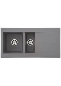 respekta Einbausp&uuml;le Denver ca. 100x20x50 cm Grau