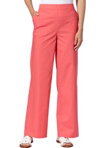 Heine Dames Comfortbroek met wijde pijpen koraal Maat 48