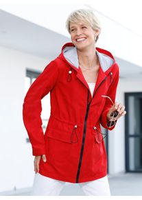 Damen Jacke mit Tunnelzug in der Taille in rot ,Gr&ouml;&szlig;e 42, WITT, 100% Polyester. &Auml;rmelfutter: 100% Polyester