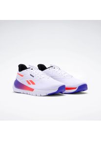 Trainingsschuh Reebok "Reebok FLEX TRAINER", Damen, Gr. 36,5, footwear wei&szlig;, flash orange, royal lila, Synthetik, Textil, Schuhe Trainingsschuh