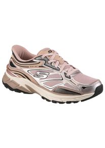 Slip-On Sneaker Skechers "STAMINA SPORT", Damen, Gr. 38, rosa, Lederimitat, Mesh, metallic, Schuhe Slip-On Sneaker, Retro Sneaker, Schn&uuml;rschuh mit Metallic-Bes&auml;tzen