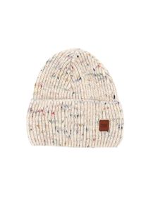 Beanie MaxiMo, Baby, Gr. 55/57, beige (beigemeliert), Strick, Materialmix, mehrfarbig, M&uuml;tzen Beanie, w&auml;rmend, mehrfarbig, mit breitem Umschlag, gef&uuml;ttert