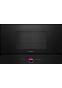 Bosch Einbau-Mikrowelle "BFL7221B1", schwarz, B:59,4cm H:38,2cm T:31,8cm, Mikrowellen, Einfache Bedienart durch digitalen Bedienring, Einbau-Mikrowelle