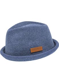 Trilby Chillouts "Tocoa Hat", Herren, Gr. L/XL, blau (jeans), Feinstrick, Kunstfaser, unifarben, H&uuml;te Trilby, schnelltrocknend, langlebig, Formbest&auml;ndig