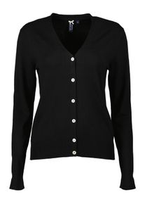 Strickjacke Blue Seven "Blue Seven Strickjacke", Damen, Gr. 36, schwarz (9990, schwarz), 80% Viskose, 20% Polyamid, Basic, regular fit, V-Ausschnitt, Strickjacken Strickjacke