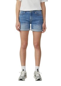 Bermudas QS, Damen, Gr. 36, N-Gr, blau (light blau), Denim/Jeans, Obermaterial: 84% Baumwolle, 14% Polyester, 2% Elasthan. Futter: 65% Polyester, 35% Baumwolle, unifarben, slim fit extrakurz, Hosen Bermudas, Sommerhose Denim, extra kurz